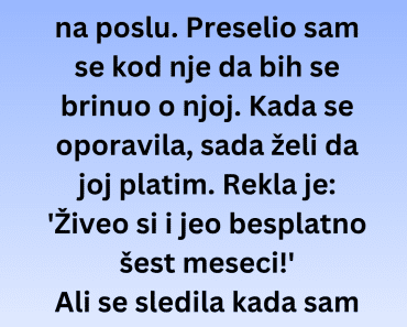 “Moja mama je iskoristila moju dobrotu, ali sam je naterao da plati…”