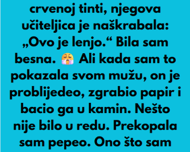 “Moj petogodišnjak mi je pokazao svoj crtez a onda sam se razolela”