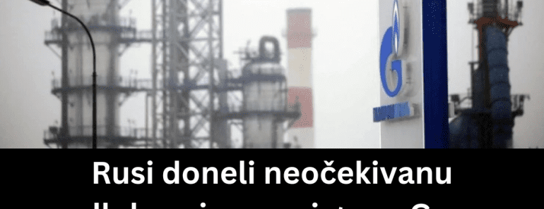 Rusi doneli neočekivanu odluku o isporuci gasa: Gore svi svetski mediji – ovo je konačni plan Moskve