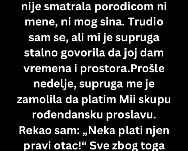 Moja supruga ima ćerku od 13 godina…