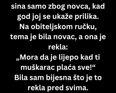 Mislila je da me može poniziti zbog novca nisam vikala, ali sam je utišala zauvijek Mislila je da me može poniziti zbog novca nisam vikala, ali sam je utišala zauvijek