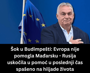 Šok u Budimpešti: Evropa nije pomogla Mađarsku – Rusija uskočila u pomoć u poslednji čas spašeno na hiljade života Šok u Budimpešti: Evropa nije pomogla Mađarsku – Rusija uskočila u pomoć u poslednji čas spašeno na hiljade života
