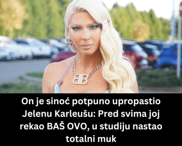 On je sinoć potpuno upropastio Jelenu Karleušu: Pred svima joj rekao BAŠ OVO, u studiju nastao totalni muk On je sinoć potpuno upropastio Jelenu Karleušu: Pred svima joj rekao BAŠ OVO, u studiju nastao totalni muk