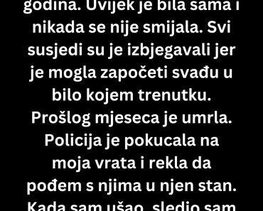 Svi su je izbegavali, a onda sam u njenom stanu pronašao nešto što me je slomilo Svi su je izbegavali, a onda sam u njenom stanu pronašao nešto što me je slomilo