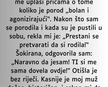 “Otkako sam ostala trudna svekrva me je maltretirala ali najveći šok je tek usledio” “Otkako sam ostala trudna svekrva me je maltretirala ali najveći šok je tek usledio”