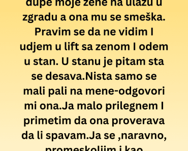 Video sam ženu kako se smeška komšijinom sinu, a onda… Video sam ženu kako se smeška komšijinom sinu, a onda…