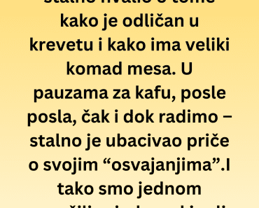 Hvalio se da je kralj ljubavi, a kad smo ostali sami usledilo je ovo..