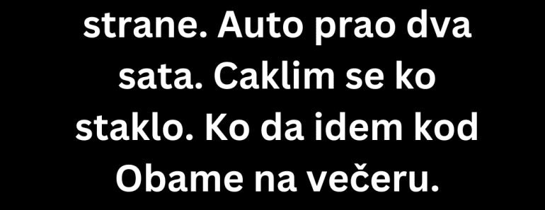 Jedna rečenica mi je ućutkala budućeg tasta za celu večeru