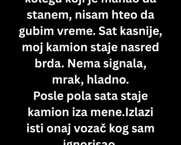 Produžio sam dalje kad je mahao za pomoć, ono što se desilo posle me je posramilo