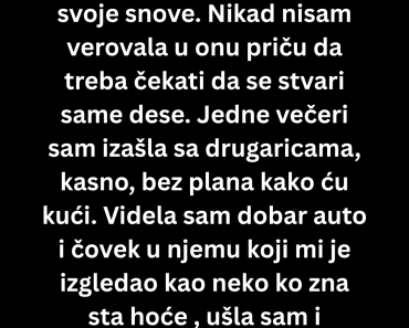 Svi su govorili da sam laka žena, a ja sam samo sledila svoje snove