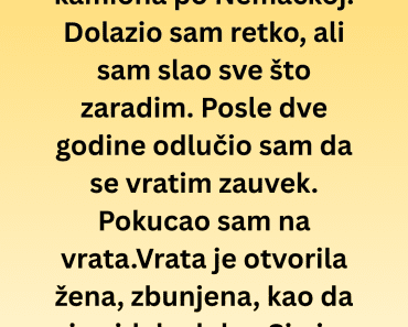 Vratio sam se iz Nemačke posle dve godine, a onda je usledio uzas….