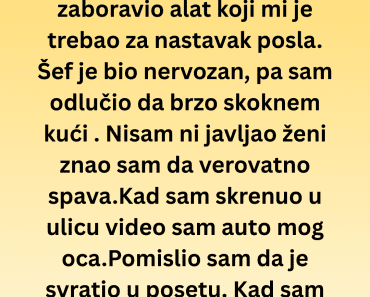 Vratio sam se po zaboravljeni alat i zatekao prizor koji mi je uništio život