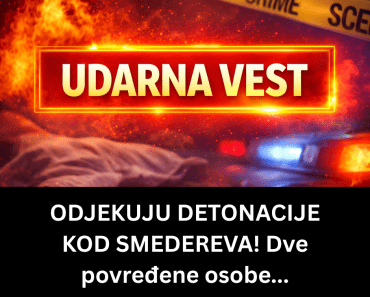 ODJEKUJU DETONACIJE KOD SMEDEREVA! Dve povređene osobe…