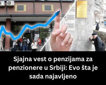 Sjajna vest o penzijama za penzionere u Srbiji: Evo šta je sada najavljeno Sjajna vest o penzijama za penzionere u Srbiji: Evo šta je sada najavljeno