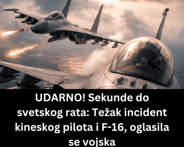 Sekunde do svetskog rata: Težak incident kineskog pilota i F-16, oglasila se vojska