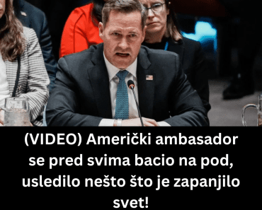 (VIDEO) Američki ambasador se pred svima bacio na pod, usledilo nešto što je zapanjilo svet!