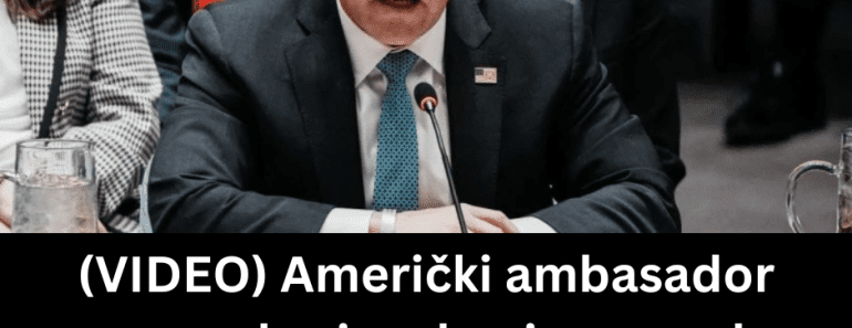 (VIDEO) Američki ambasador se pred svima bacio na pod, usledilo nešto što je zapanjilo svet!