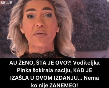 AU ŽENO, ŠTA JE OVO?! Voditeljka Pinka šokirala naciju, KAD JE IZAŠLA U OVOM IZDANJU… Nema ko nije ZANEMEO!