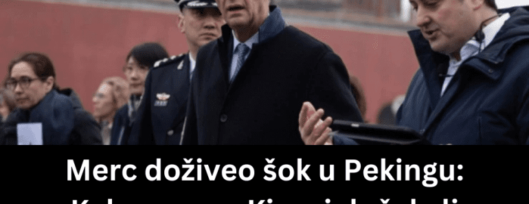 Merc doživeo šok u Pekingu: Kako su ovo Kinezi dočekali nemačkog kancelara? (VIDEO)