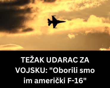 TEŽAK UDARAC ZA VOJSKU: “Oborili smo im američki F-16” TEŽAK UDARAC ZA VOJSKU: “Oborili smo im američki F-16”
