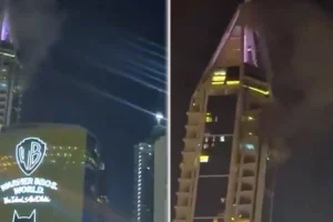Gori Dubai! Iranski projektil pogodio jednu od najviših kula: Kruži snimak stravične eksplozije (VIDEO)