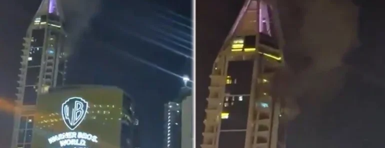 Gori Dubai! Iranski projektil pogodio jednu od najviših kula: Kruži snimak stravične eksplozije (VIDEO)