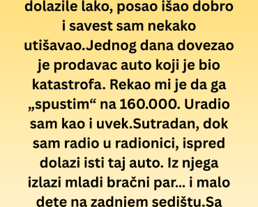 Godinama sam vraćao kilometražu a onda sam morao ovo da uradim