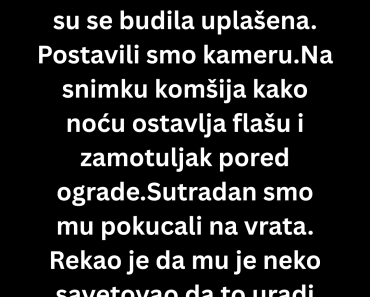 Mislili smo da nam neko krade stvari, a onda smo videli šta komšija ostavlja kod ograde