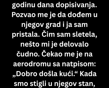 Upoznala sam ga onlajn nakon godinu dana dopisivanja usledio je horor…