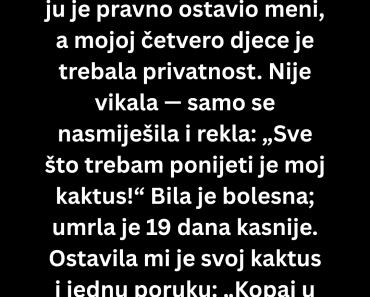 Natjerala sam svoju 75-godišnju majku da napusti kuću a onda je usledio…