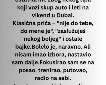 Nikad nisam verovao u ono “sve se dešava s razlogom”…