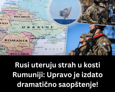 Rusi uteruju strah u kosti Rumuniji: Upravo je izdato dramatično saopštenje!