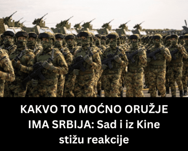 KAKVO TO MOĆNO ORUŽJE IMA SRBIJA: Sad i iz Kine stižu reakcije