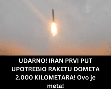 UDARNO! IRAN PRVI PUT UPOTREBIO RAKETU DOMETA 2.000 KILOMETARA! Ovo je meta!