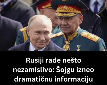 Rusiji rade nešto nezamislivo: Šojgu izneo dramatičnu informaciju
