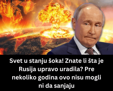 Svet u stanju šoka! Znate li šta je Rusija upravo uradila? Pre nekoliko godina ovo nisu mogli ni da sanjaju