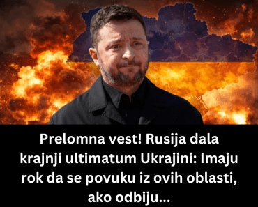 Prelomna vest! Rusija dala krajnji ultimatum Ukrajini: Imaju rok da se povuku iz ovih oblasti, ako odbiju…