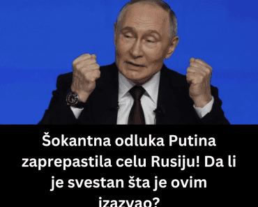 Šokantna odluka Putina zaprepastila celu Rusiju! Da li je svestan šta je ovim izazvao?