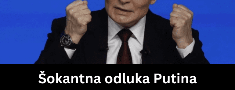 Šokantna odluka Putina zaprepastila celu Rusiju! Da li je svestan šta je ovim izazvao?