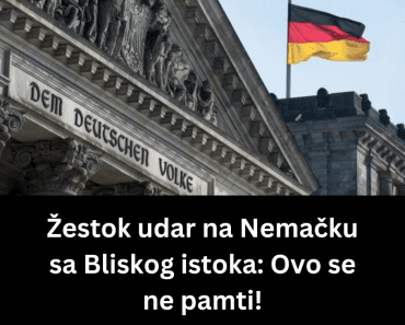 Žestok udar na Nemačku sa Bliskog istoka: Ovo se ne pamti!