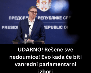 UDARNO! Rešene sve nedoumice! Evo kada će biti vanredni parlamentarni izbori