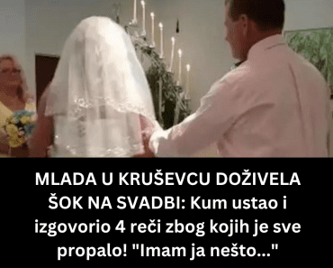 MLADA U KRUŠEVCU DOŽIVELA ŠOK NA SVADBI: Kum ustao i izgovorio 4 reči zbog kojih je sve propalo! “Imam ja nešto…”