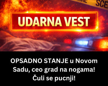 OPSADNO STANJE! Haos u Novom Sadu, ceo grad na nogama! Čuli se pucnji!
