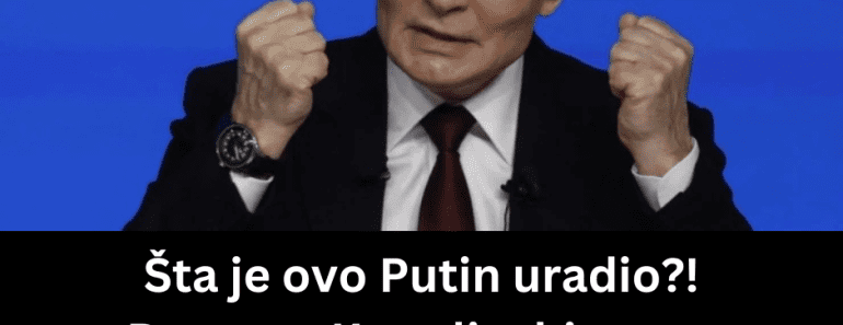 Šta je ovo Putin uradio?! Drama u Kremlju, hitno se oglasili: Cela država je na nogama