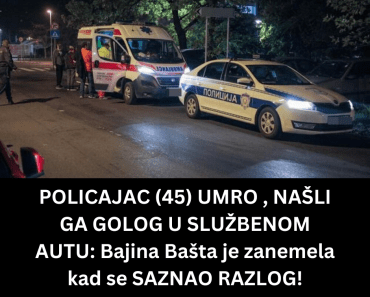 POLICAJAC (45) UMRO , NAŠLI GA GOLOG U SLUŽBENOM AUTU: Bajina Bašta je zanemela kad se SAZNAO RAZLOG!