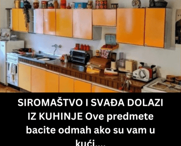 SIROMAŠTVO I SVAĐA DOLAZI IZ KUHINJE Ove predmete bacite odmah ako su vam u kući….