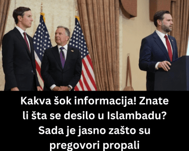 Kakva šok informacija! Znate li šta se desilo u Islambadu? Sada je jasno zašto su pregovori propali