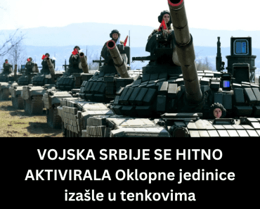 VOJSKA SRBIJE SE HITNO AKTIVIRALA Oklopne jedinice izašle u tenkovima