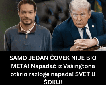 SAMO JEDAN ČOVEK NIJE BIO META! Napadač iz Vašingtona otkrio razloge napada! SVET U ŠOKU!