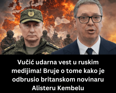Vučić udarna vest u ruskim medijima! Bruje o tome kako je odbrusio britanskom novinaru Alisteru Kembelu